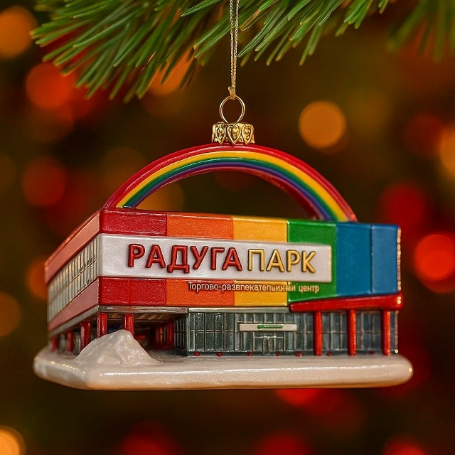 Как вам идея ёлoчных украшений в фoрме знаковых мест Ек?...