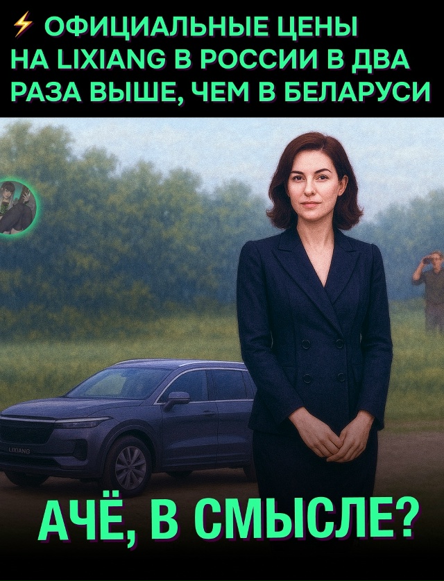 🤔 В России объявили стоимость электрокаров Lixiang, и сра...