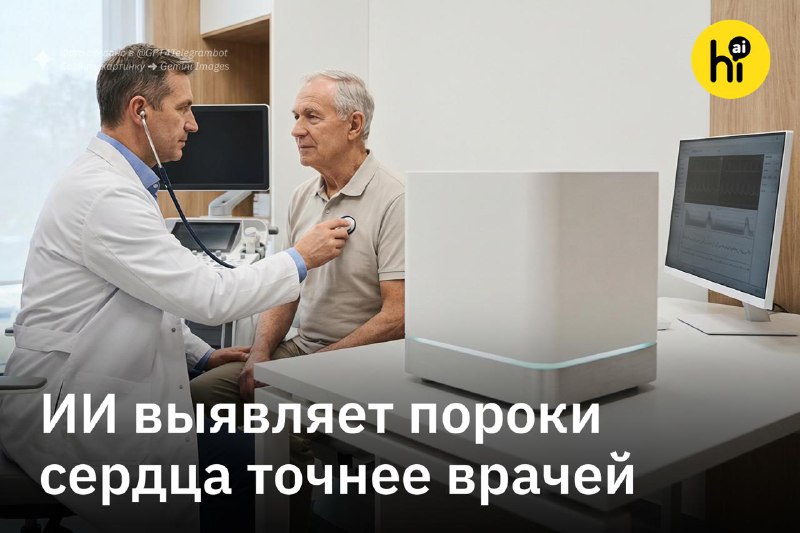 ❤️ ИИ выявляет пороки сердца точнее врачей
Пороки клапанов сердца называют «тихой эпидемией» — они