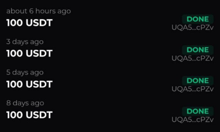 #Agent 😎
Сделал 4-й вывод из проекта, перевод дошел быстро, всё нормально.
Всего вывел 400 $ ✅
В