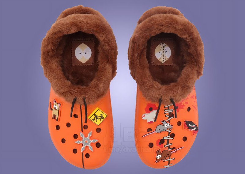 Модники, внимание: Crocs заколлабился с… «Южным Парком».
В линейке будут модели с лицами Картмана,