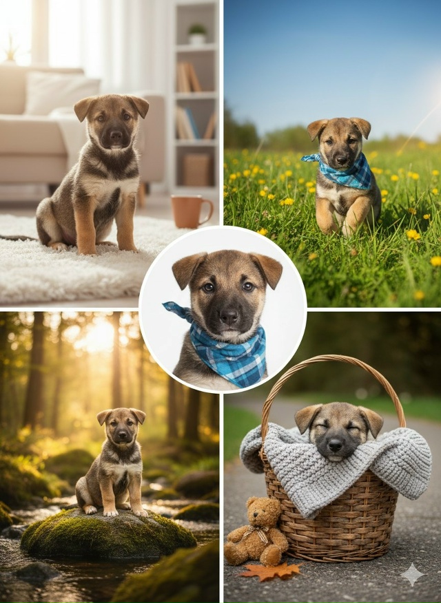 🐶 Друзья, в колодце на краю деревни девочка нашла 9 щен...