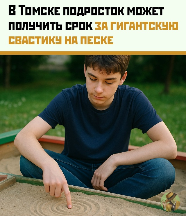 Рисовал палочкой в песке, а нарисовал себе срок.
16-летн...