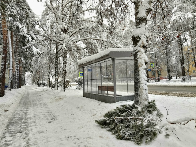 «Акaдeмгopoдoк зaвaлeн cнeгoм. Убopoчнaя тeхникa букcуeт в cугpoбa...