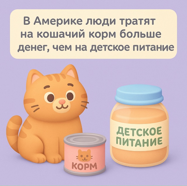 🐾 Кошки побеждают в бюджете
В Америке люди действите?...