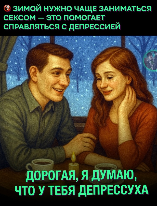 ☝ Зима = секс: меньше солнца — больше чпока, говорят пс?...