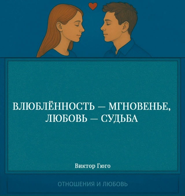 Гюго показывает, что влюблённость и любовь принадлежа?...