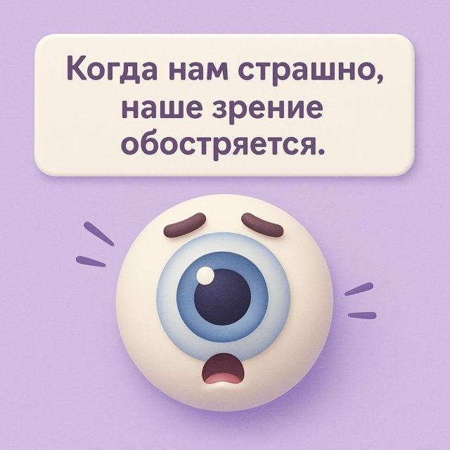 👁 Когда страх делает зрение острее
Когда нам страшно,...