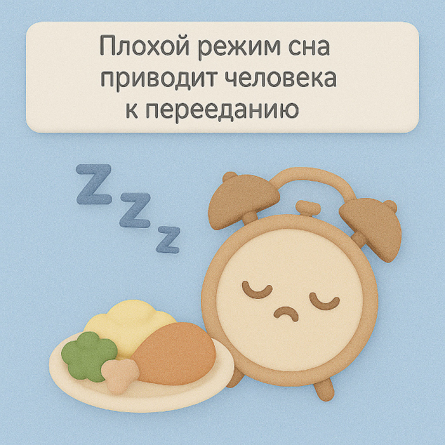Когда усталость меняет аппетит ?
Плохой режим сна не?...