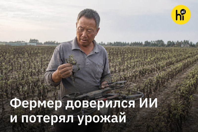 🔥 Фермер потерял урожай, послушавшись ИИ
67-летний фермер из китайского города Чучжоу спросил у ИИ