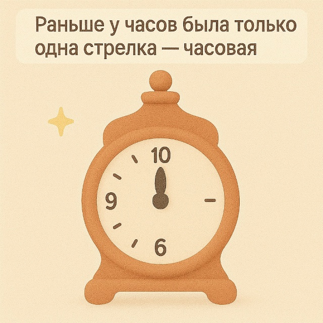 🕰️ Однострелочные часы прошлого
Когда-то часы имели ...