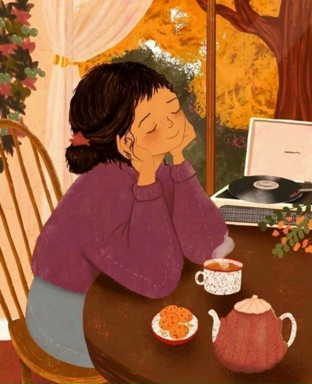 Осень — это время для себя.
Время раскладывать по полк?...