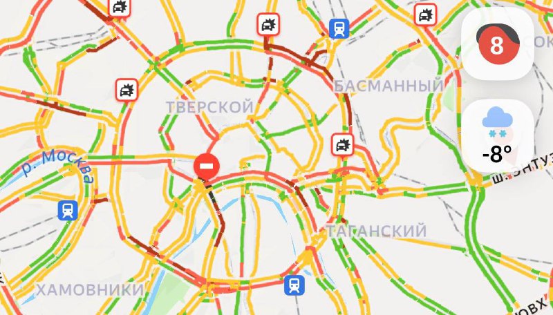 ❗️ Завтра в Москве ожидаются 9-балльные пробки из-за мощнейшего снегопада и локальных перекрытий, —