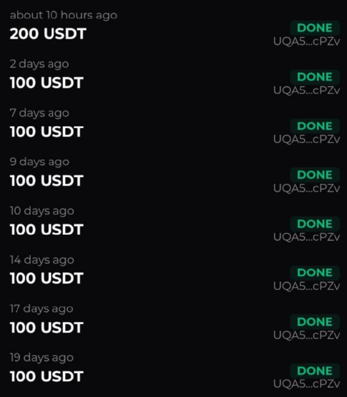 #Agent ?
Получил 25-й вывод из проекта (еще один вывод на 100$ завис, но его обещали вручную выслат