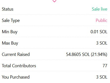 #Sneakers_GO 🪙
Предпродажа токена запустилась. Я взял на 3 SOL 👌
За первую минуту выкупили 20% ток