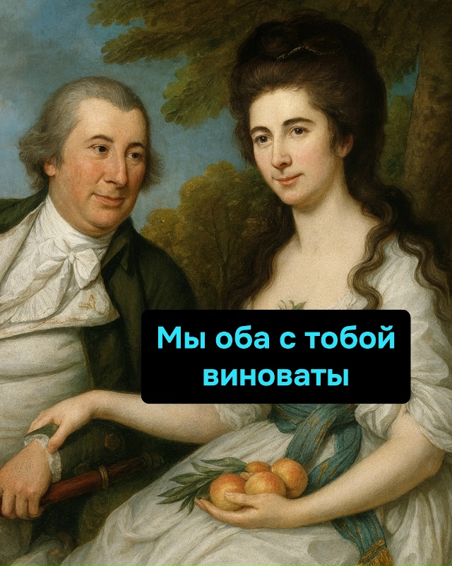 Главное в примирении — напомнить, кто был неправ, чтоб?...