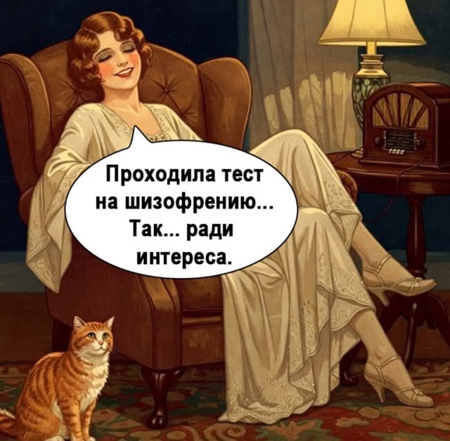 У меня кот вообще мой советник по всем делам