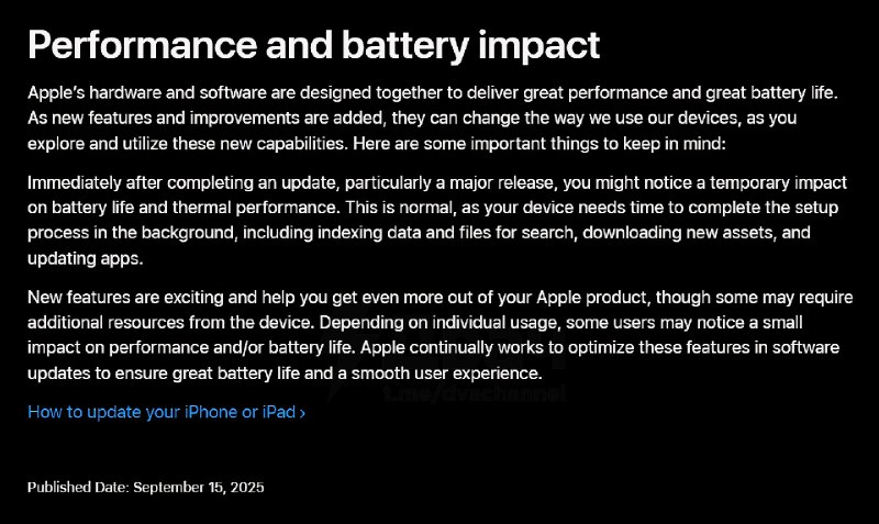 ⚡️Новая iOS убьёт вашу батарею — Apple официально это подтвердила
Смартфоны начинают жутко греться