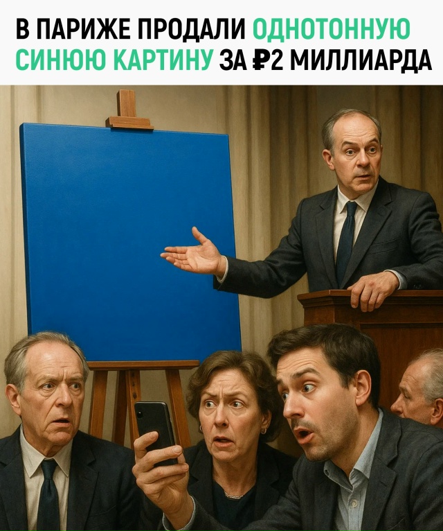 Когда ты пролил синюю краску на холст, но решил не выти?...