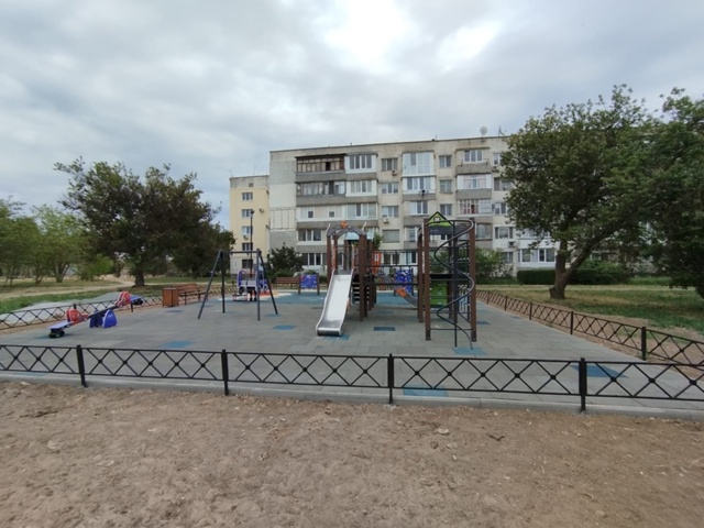 ?В Евпатории завершены работы по благоустройству тре...