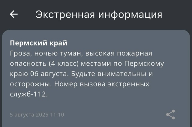 ⚡️⚡️В ближайшие часы на Пермь могут обрушится грозы,...