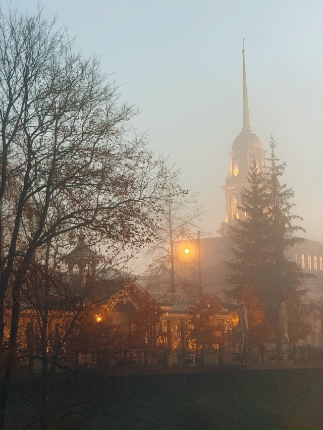 Туман в Рыбинске ❤️ 📷 Сергей Чекалов