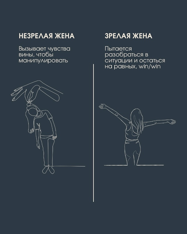 Это база и к мужчинам и к женщинам😉