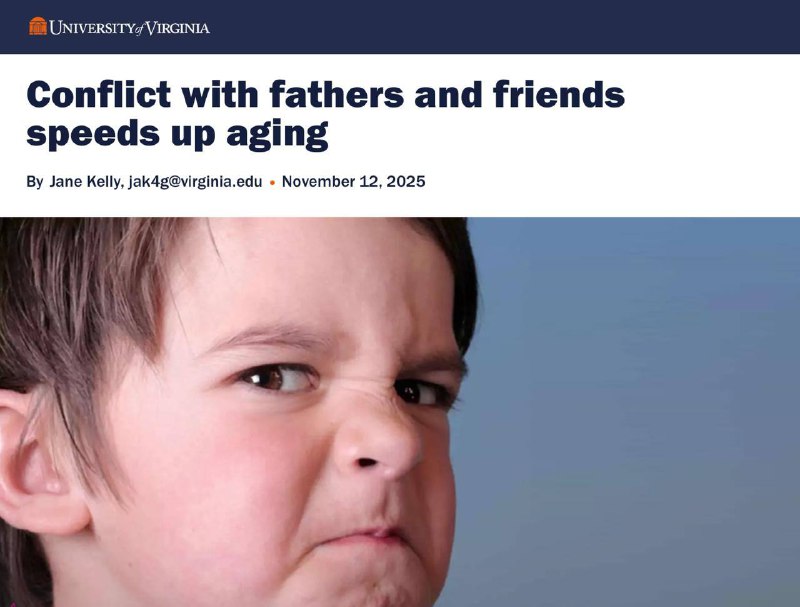 Агрессивная молодёжь быстро стареет — уже к 30 они выглядят физически старше остальных, — показало 1