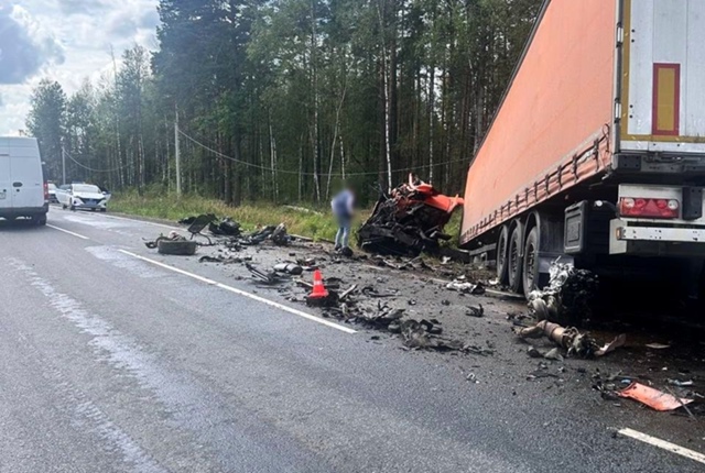 авария на трассе Р-132 возле деревни Бабино Гусь-Хрустал...