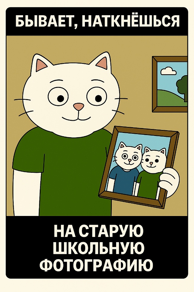 Бывает, наткнёшься на старую школьную фотографию —
и в...