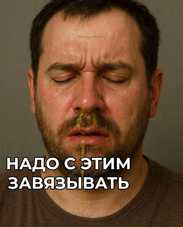 Втягивать сопли назад — ОЧЕНЬ ОПАСНО ДЛЯ ЖИЗНИ!
Когд?...