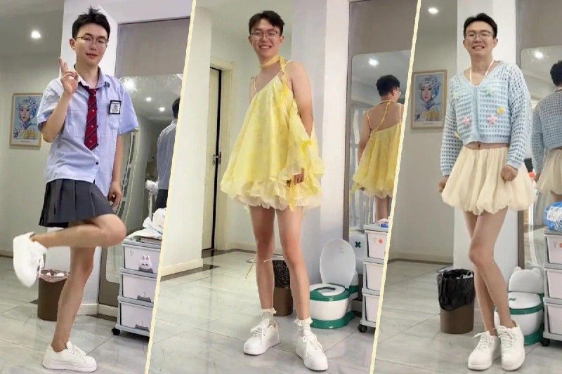 Китаец стал звездой рекламы женских колготок благодаря «идеальным ногам».
31-летний Сюй из Уханя —