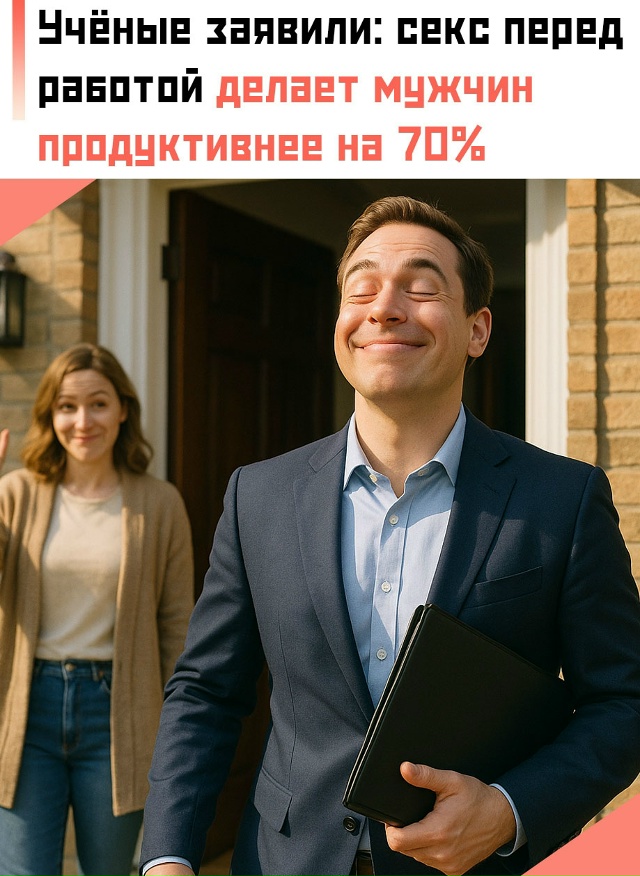 ⚡️ Исследователи утверждают, что утренний секс замет?...