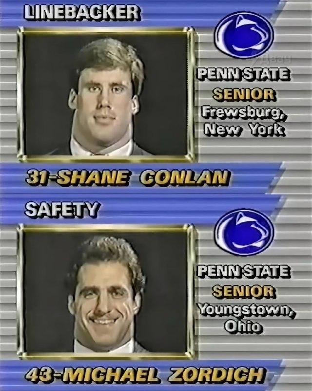 Ничего необычного, просто фотографии студенческой команды Penn State по американскому футболу 1985 г