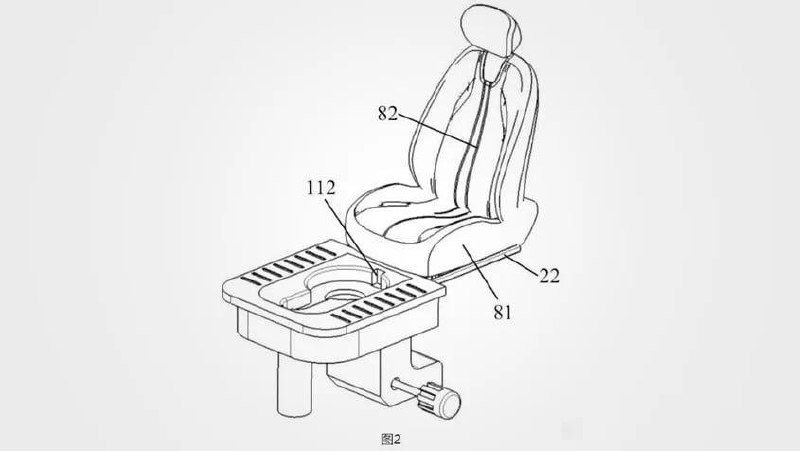 🚗 Китайцы запатентовали автомобильное кресло со встроенным туалетом
Унитаз в такой конструкции выдв