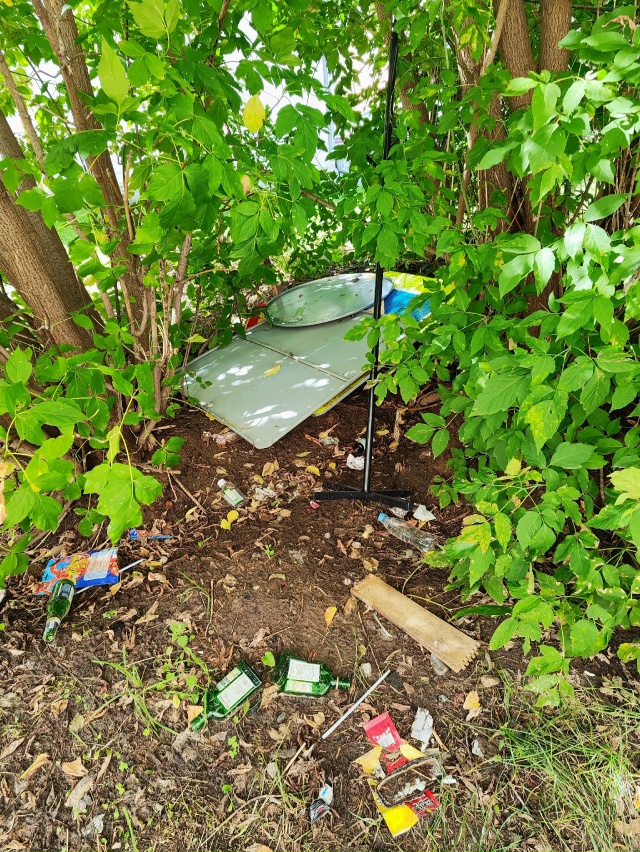 ⚠Валяются дорожные знаки в кустах
Возле д. 4 по пр. Брю?...