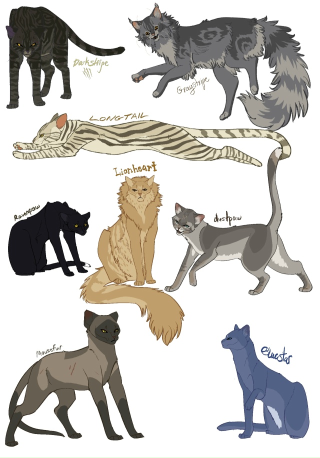 Ярохвост, Щербатая, Песчаная Буря, Пепелица, Огнезвезд,...