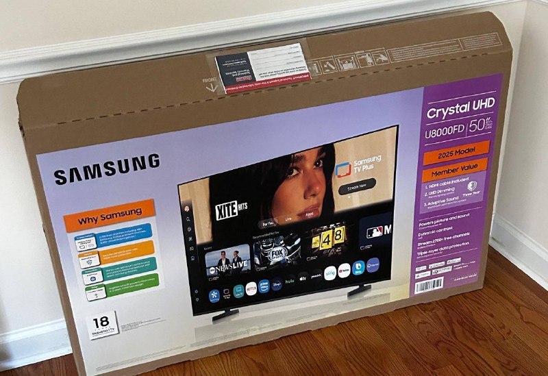 Дуа Липа требует от Samsung 15 миллионов долларов из-за своей фотографии на коробках от телевизоров.