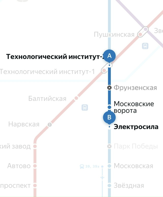 Я ехал в метро от Технологического института 2 - ая ветк...