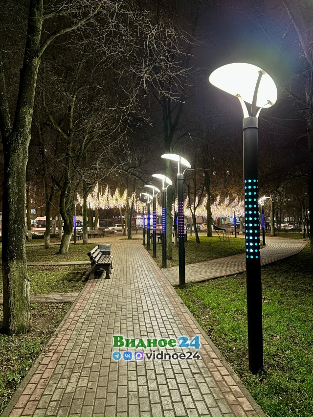 Новогодний сквер 50-летия города Видное 
Фото: [club26550049|?...