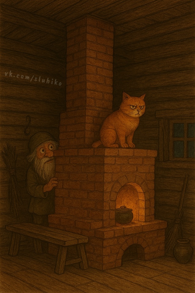 Тёмной ночью на печи
Шорох и шуршание
В детстве думал:...