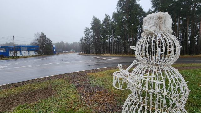 На въездном кольце в город установили снеговиков-музы?...