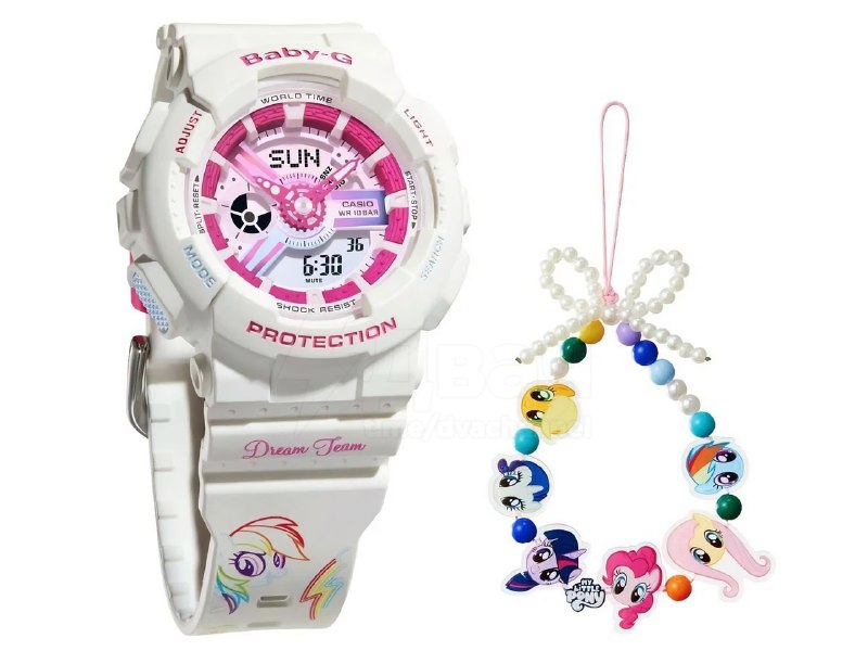 Мам купи: Casio представила новые часы, созданные в сотрудничестве с My Little Pony.
На корпусе изо
