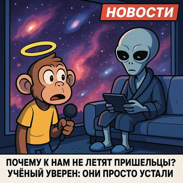 Безумные приколы
Вопрос «Где все?» мучает человечеств?...