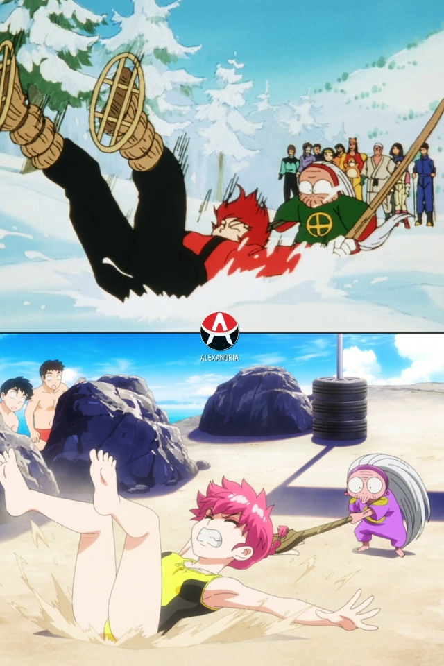 ❤ Сравниваем «Ранма 1/2»: сериал 89-го х 4 серия 2 сезона р?...