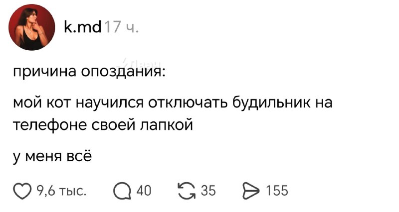 Обнаружена самая уважительная причина для опоздания на работу