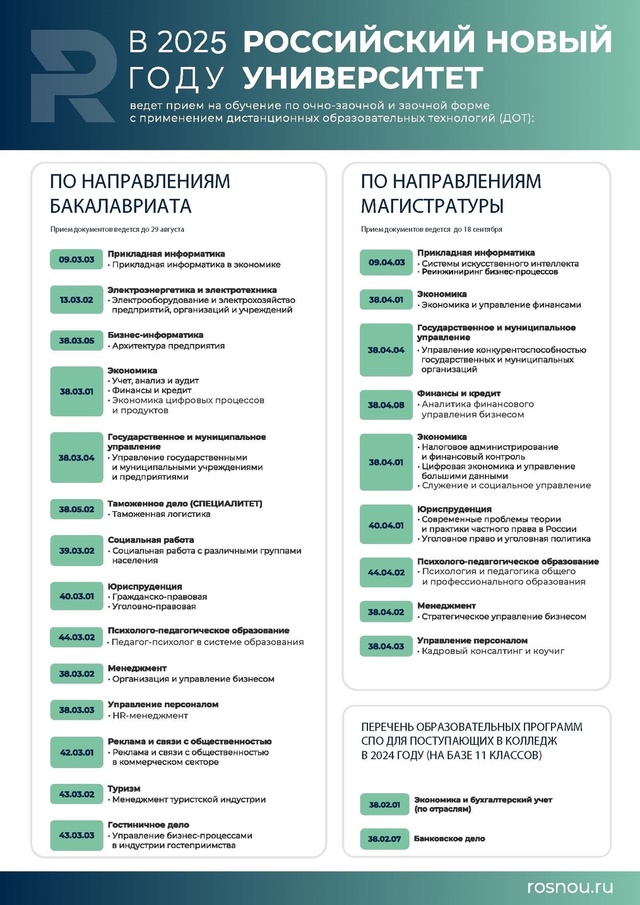 Российский новый университет (РосНОУ), объявляет набор...