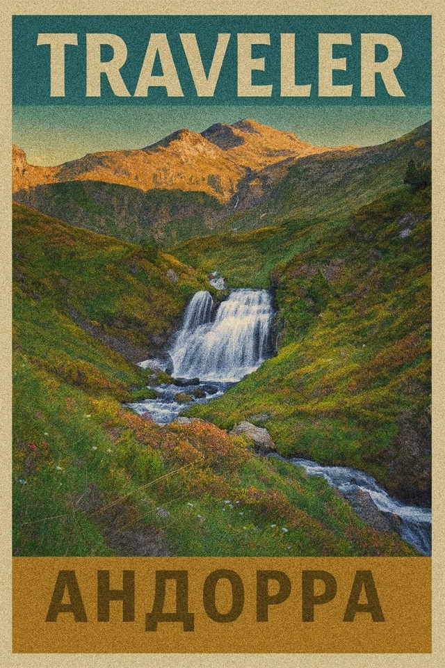 🌍 Андорра — крошечное княжество в сердце Пиренеев, из...