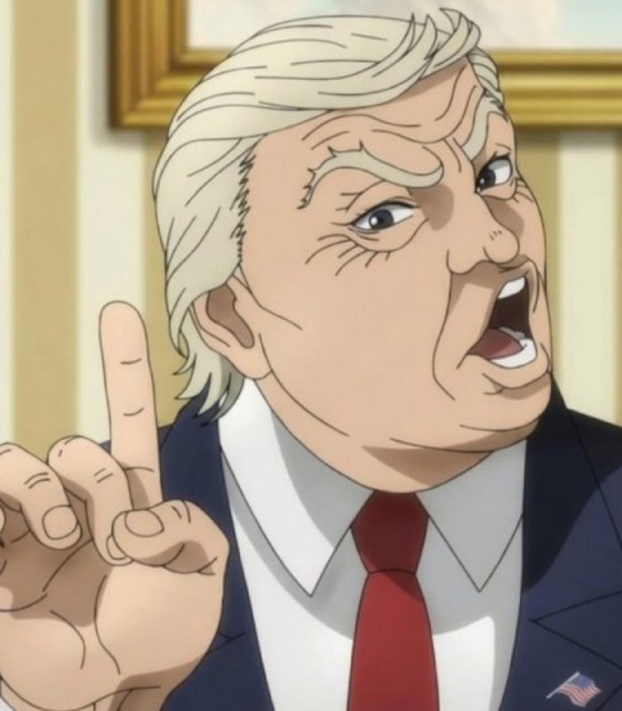 ⚡️Дональд Трамп дебютировал в новом сезоне аниме «Путь Баки» на Netflix, где он обмочился во время в