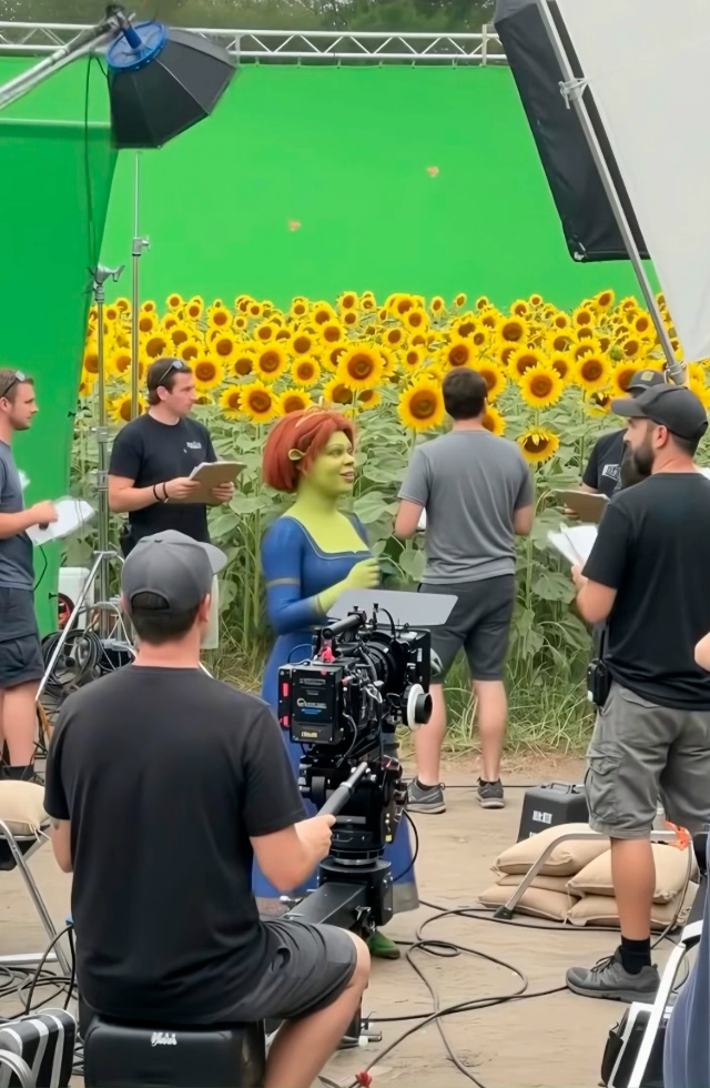 Съёмки «Шрека» в самом разгаре!
Казалось бы — зелёный ...